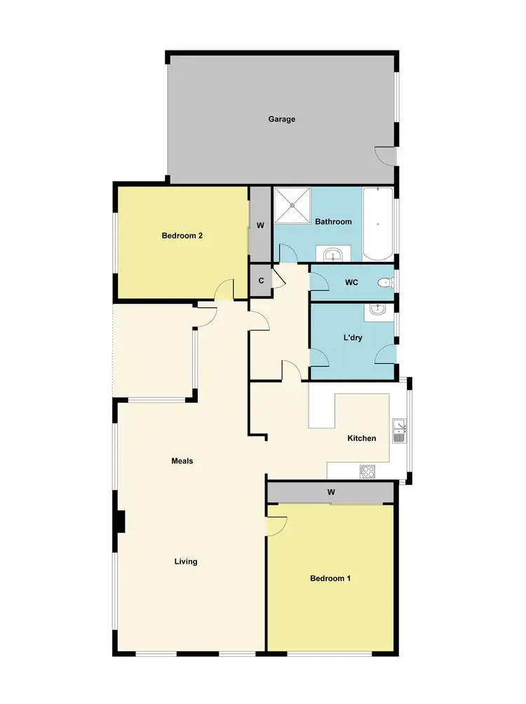 Floorplan of Homely house listing, 1/9 Ironbark Drive, Maryborough VIC 3465