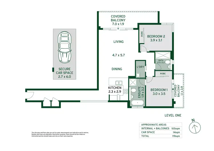 Floorplan of Homely apartment listing, 160/132-138 Killeaton Street, St Ives NSW 2075