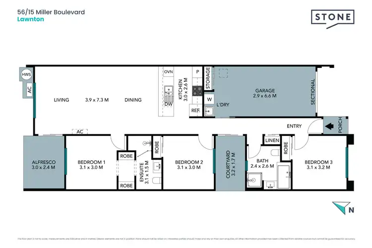 Floorplan of Homely house listing, 56/15 Miller Boulevard, Lawnton QLD 4501