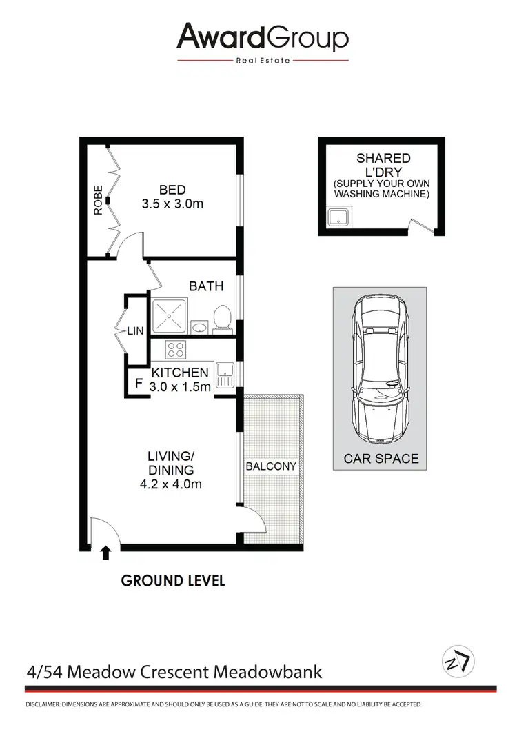 Floorplan of Homely unit listing, 4/54 Meadow Crescent, Meadowbank NSW 2114