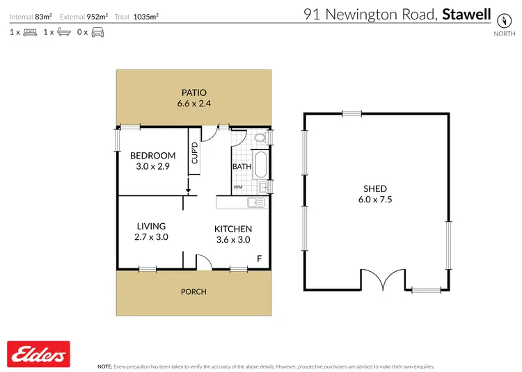 Floorplan of Homely house listing, 91 Newington Road, Stawell VIC 3380