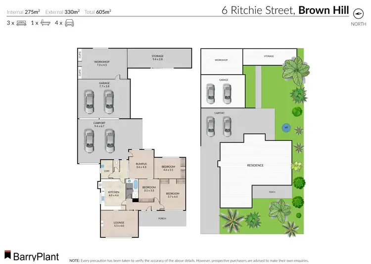 Floorplan of Homely house listing, 6 Ritchie Street, Brown Hill VIC 3350