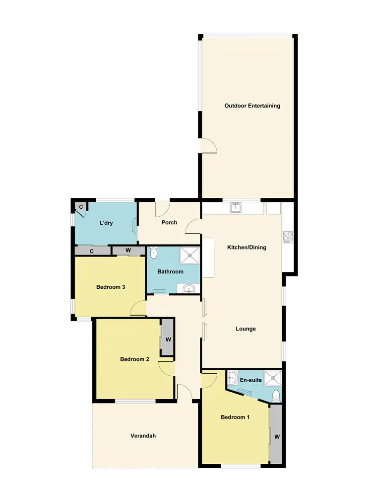 Floorplan of Homely house listing, 22 McNeill Street, Ararat VIC 3377