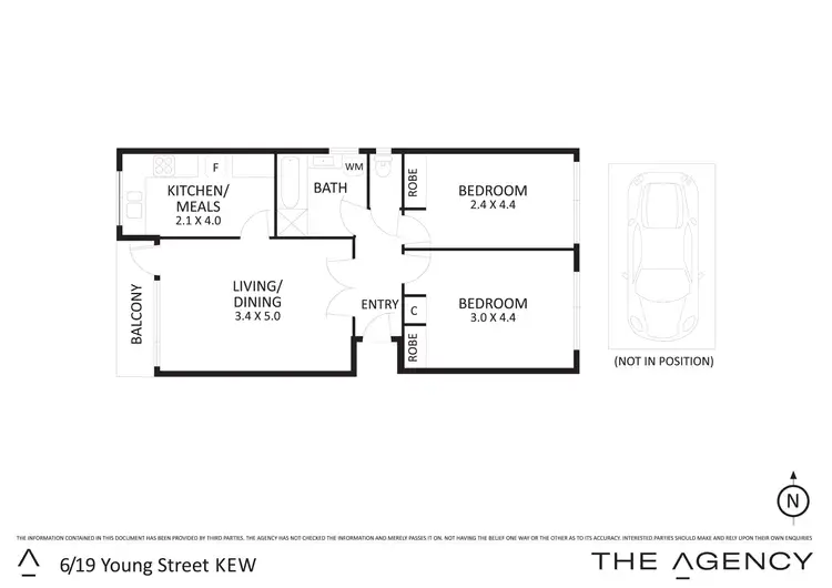 Floorplan of Homely apartment listing, 6/19 Young Street, Kew VIC 3101