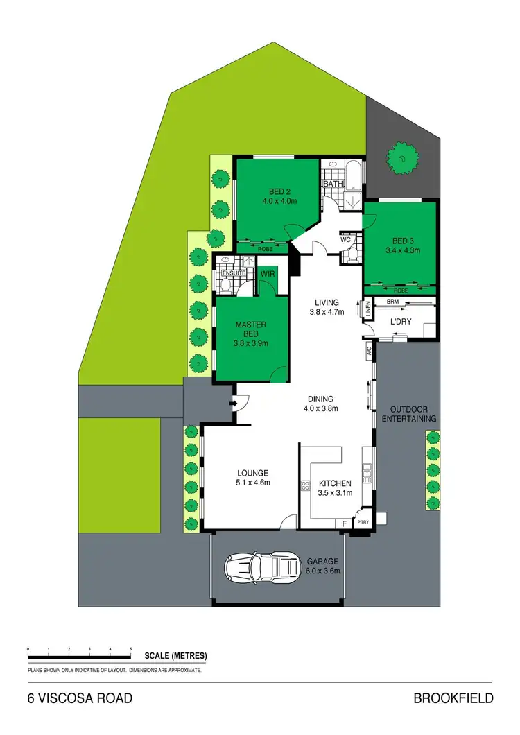 Floorplan of Homely house listing, 6 Viscosa Road, Brookfield VIC 3338