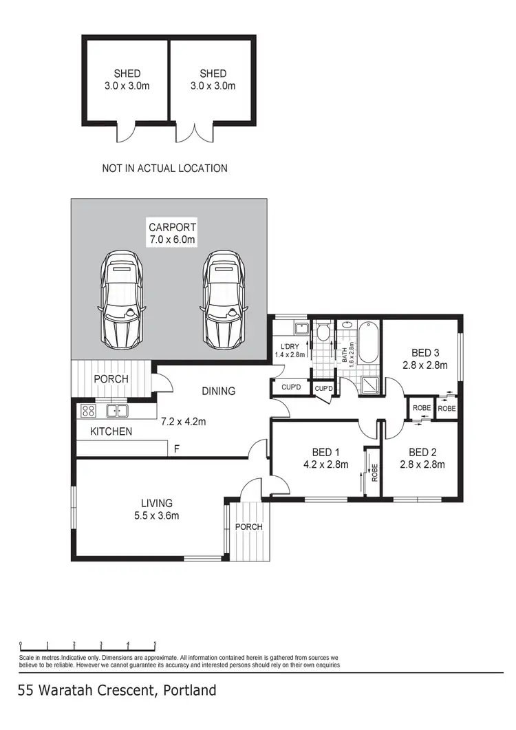 Floorplan of Homely house listing, 55 Waratah Crescent, Portland VIC 3305