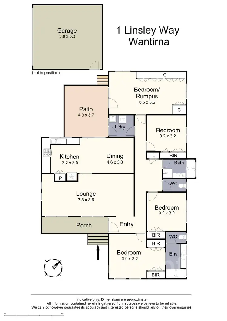 Floorplan of Homely house listing, 1 Linsley Way, Wantirna VIC 3152