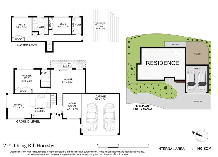 Floorplan of Homely townhouse listing, 25/54 King Road, Hornsby NSW 2077