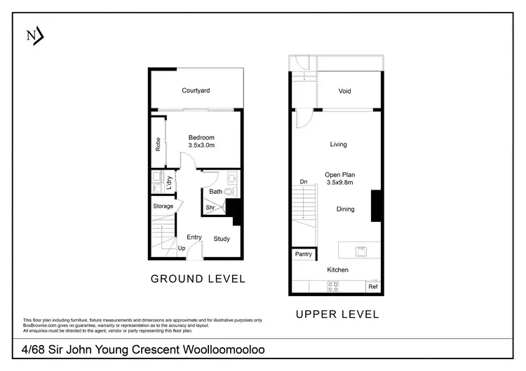 Floorplan of Homely apartment listing, 4/68 Sir John Young Crescent, Woolloomooloo NSW 2011