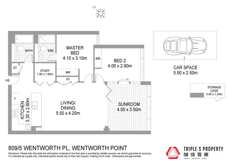 Floorplan of Homely apartment listing, 709/5 Wentworth Place, Wentworth Point NSW 2127