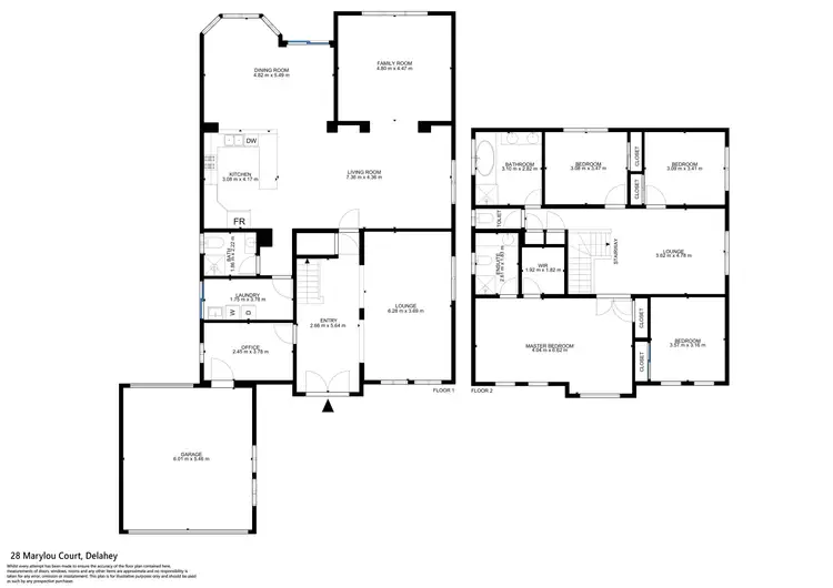 Floorplan of Homely house listing, 28 Marylou Court, Delahey VIC 3037