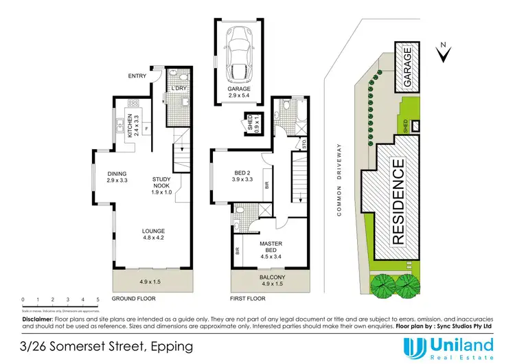 Floorplan of Homely townhouse listing, 3/26 Somerset Street, Epping NSW 2121