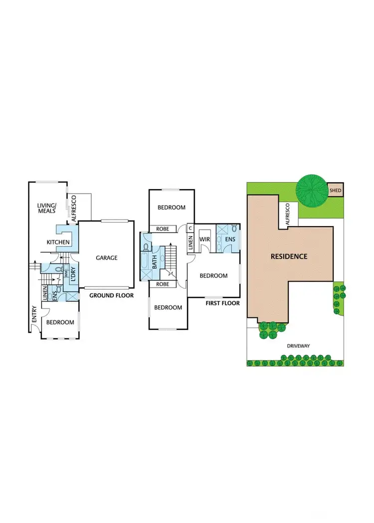 Floorplan of Homely townhouse listing, 2/6 Ashford Street, Templestowe Lower VIC 3107