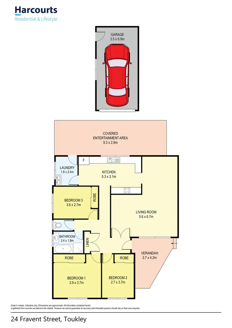 Floorplan of Homely house listing, 24 Fravent Street, Toukley NSW 2263