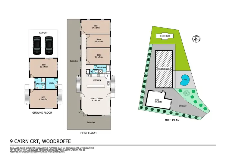 Floorplan of Homely house listing, 9 Cairn Court, Woodroffe NT 830