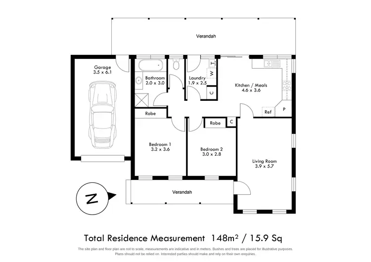 Floorplan of Homely unit listing, 2/24 Melanie Drive, Warragul VIC 3820