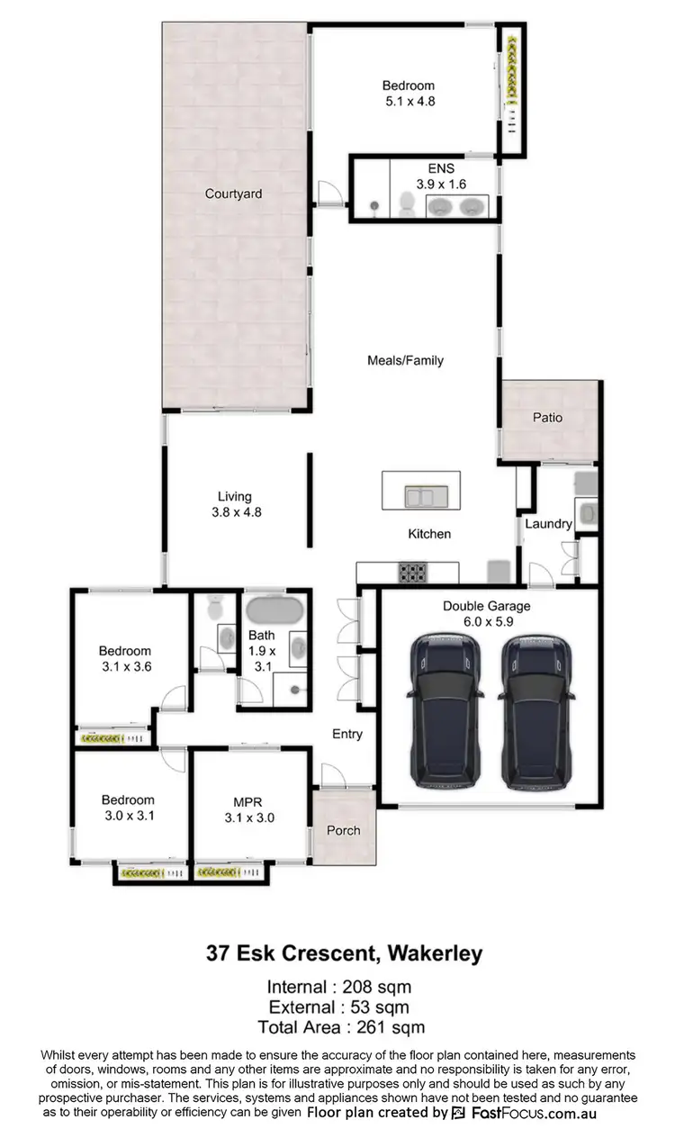 Floorplan of Homely house listing, 37 Esk Crescent, Wakerley QLD 4154