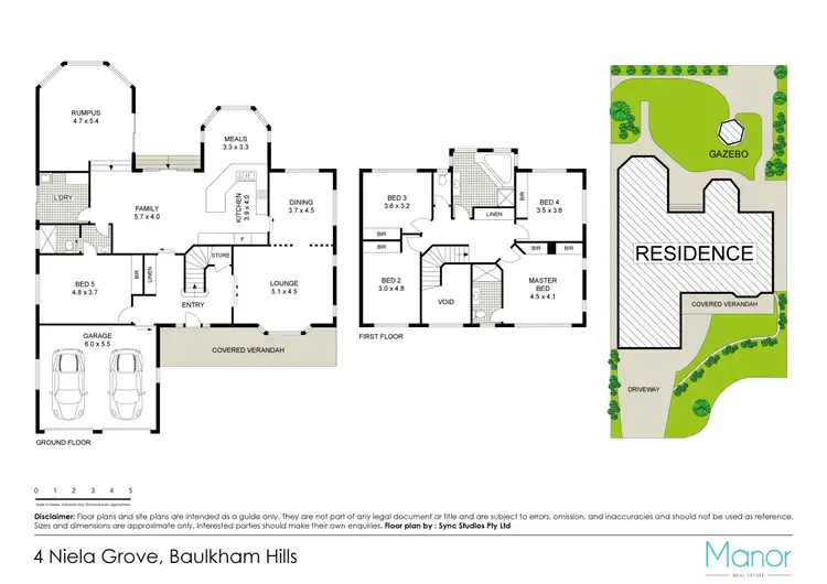 Floorplan of Homely house listing, 4 Niela Grove, Baulkham Hills NSW 2153