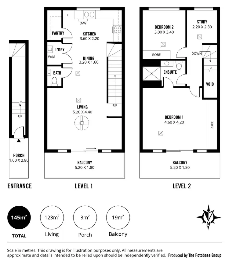 Floorplan of Homely townhouse listing, 6/16-18 Metro Parade, Mawson Lakes SA 5095