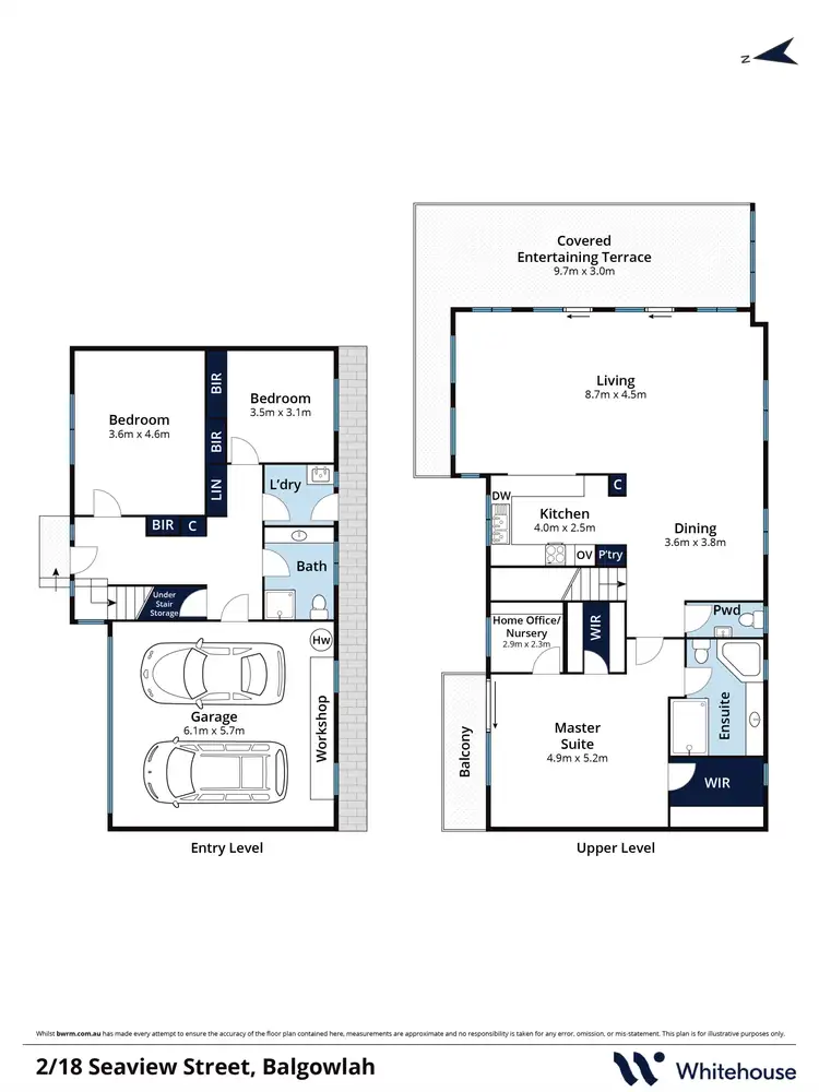 Floorplan of Homely townhouse listing, 2/18 Seaview Street, Balgowlah NSW 2093