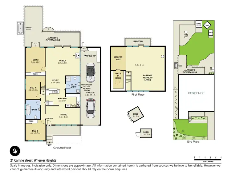 Floorplan of Homely house listing, 21 Carlisle Street, Wheeler Heights NSW 2097