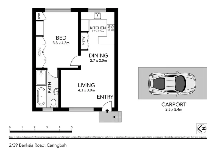 Floorplan of Homely unit listing, 2/39 Banksia Road, Caringbah NSW 2229