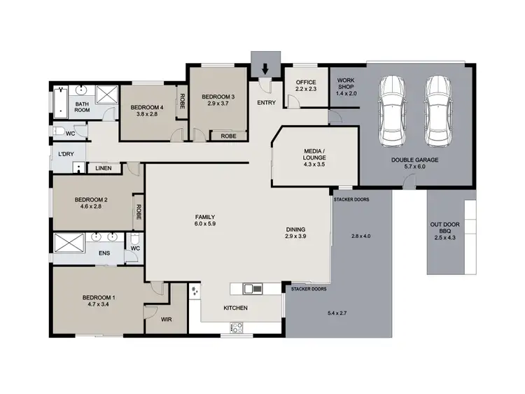 Floorplan of Homely house listing, 106-110 William Humphreys Drive, Mundoolun QLD 4285