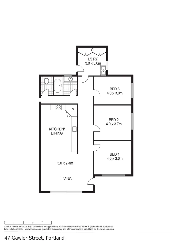 Floorplan of Homely house listing, 47 Gawler Street, Portland VIC 3305