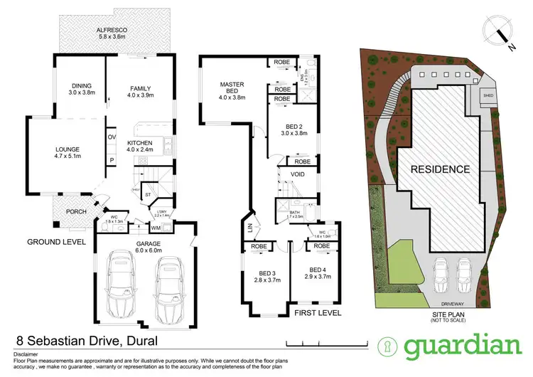 Floorplan of Homely house listing, 8 Sebastian Drive, Dural NSW 2158