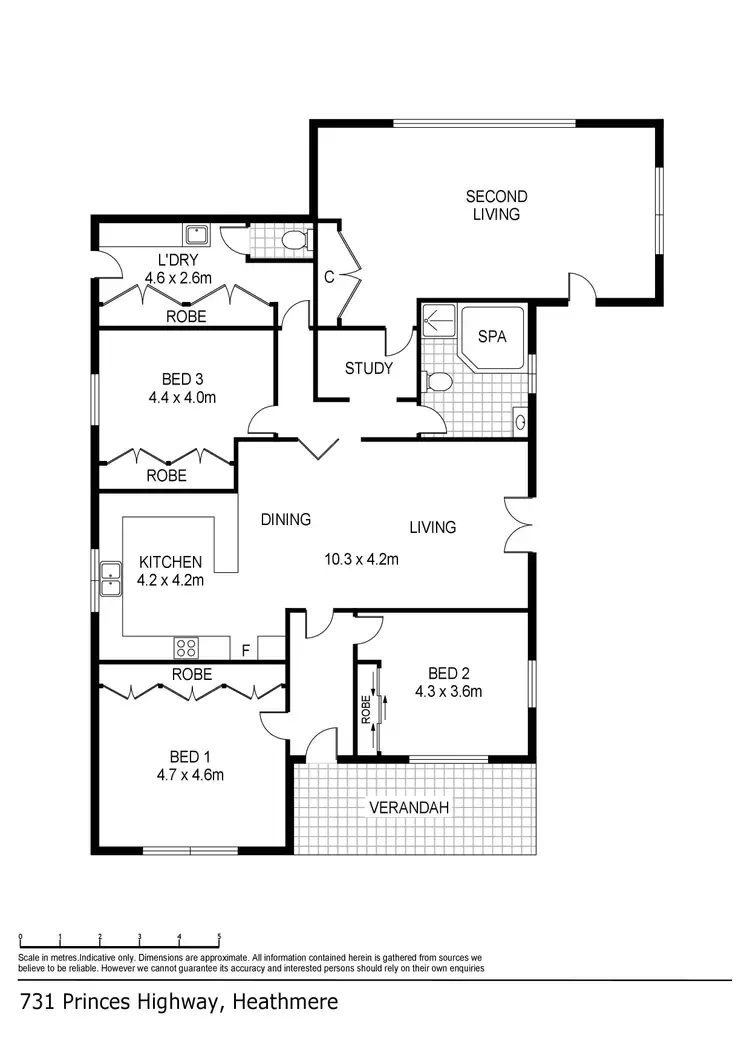 Floorplan of Homely house listing, 731 Princes Highway, Heathmere VIC 3305