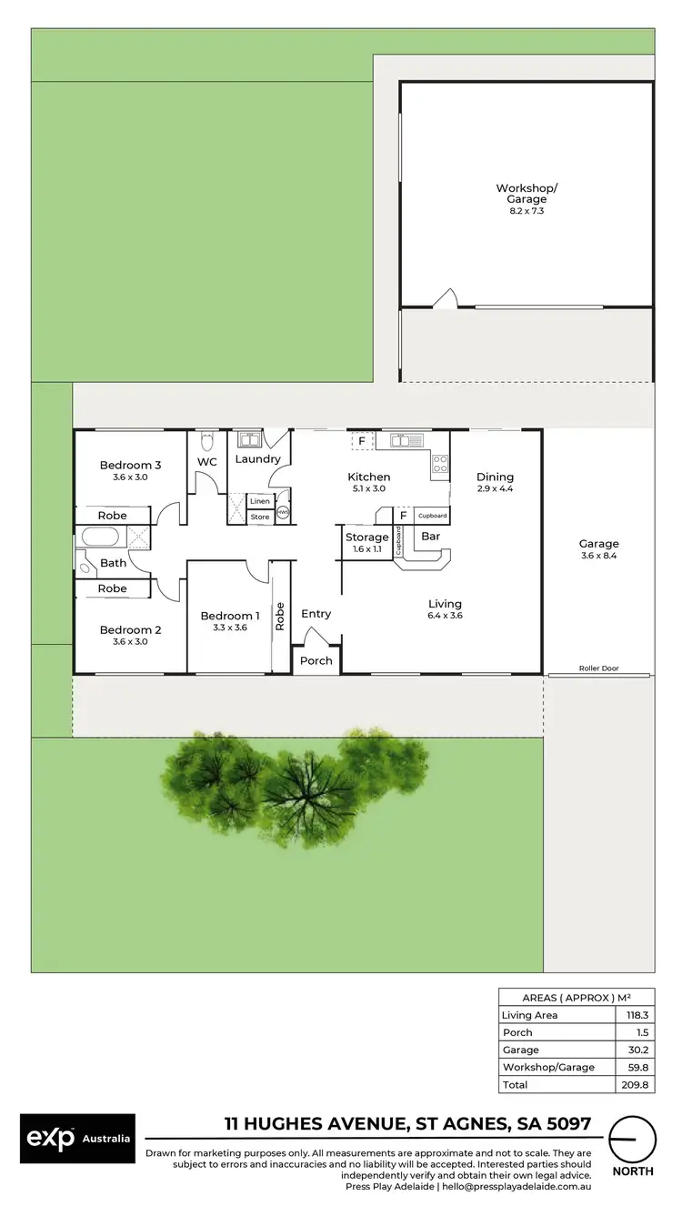 Floorplan of Homely house listing, 11 Hughes Avenue, St Agnes SA 5097