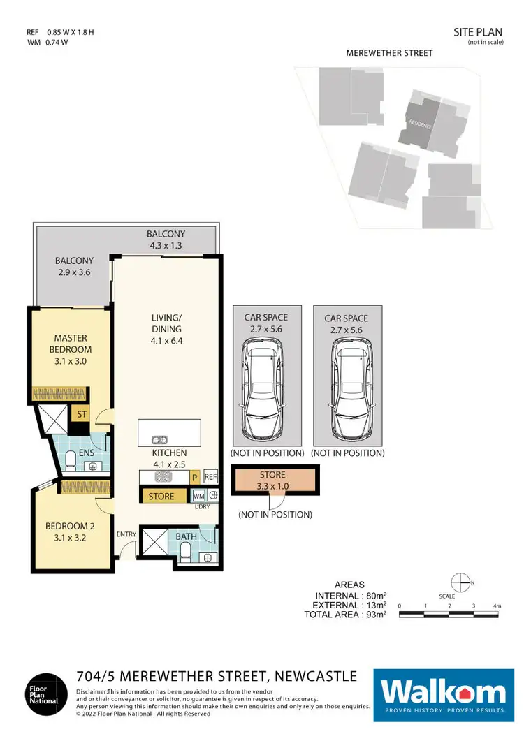 Floorplan of Homely apartment listing, 704/5 Merewether Street, Newcastle NSW 2300