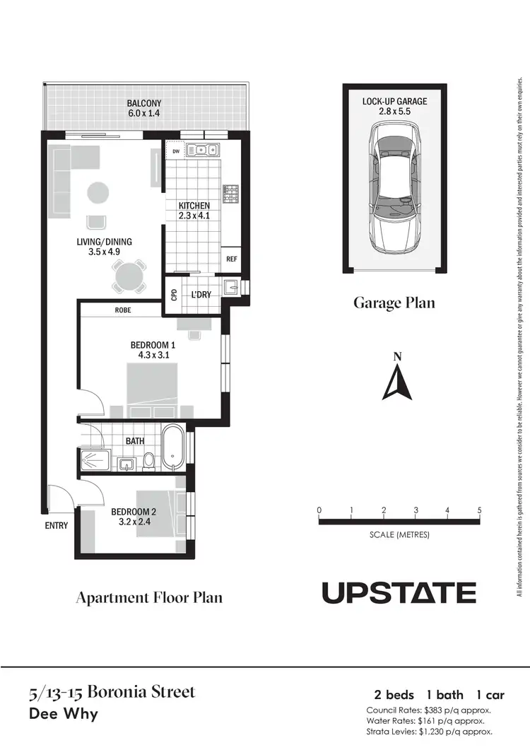 Floorplan of Homely unit listing, 5/13-15 Boronia Street, Dee Why NSW 2099