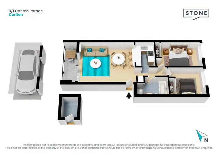 Floorplan of Homely apartment listing, 3/1 Carlton Parade, Carlton NSW 2218
