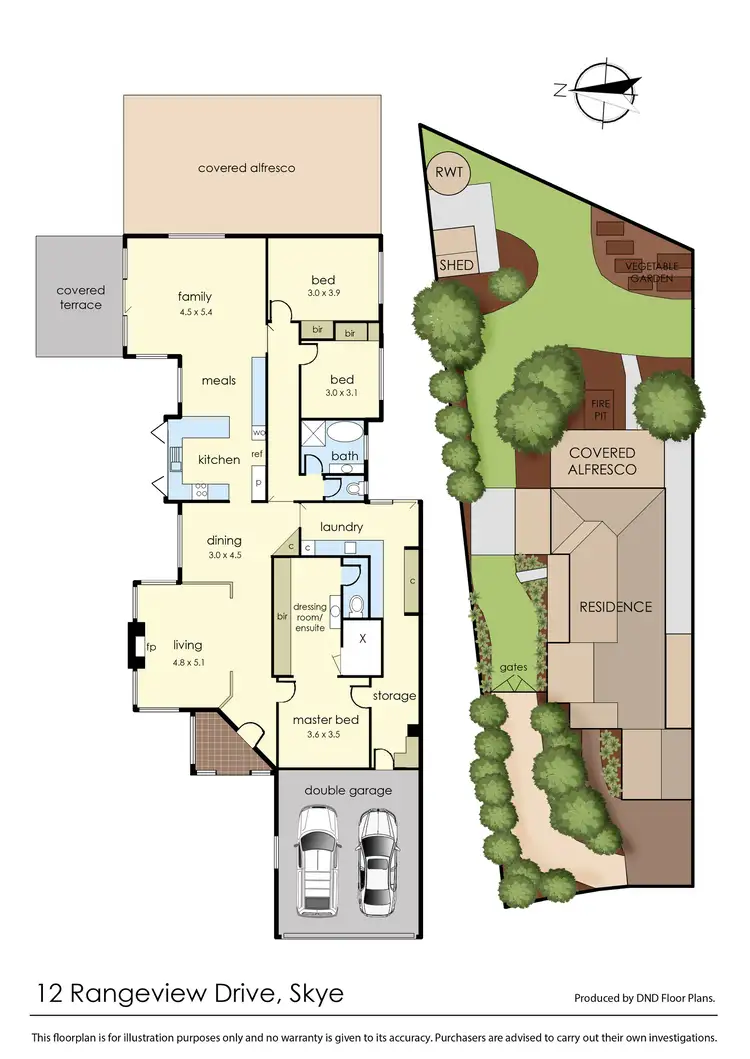 Floorplan of Homely house listing, 12 Rangeview Drive, Skye VIC 3977
