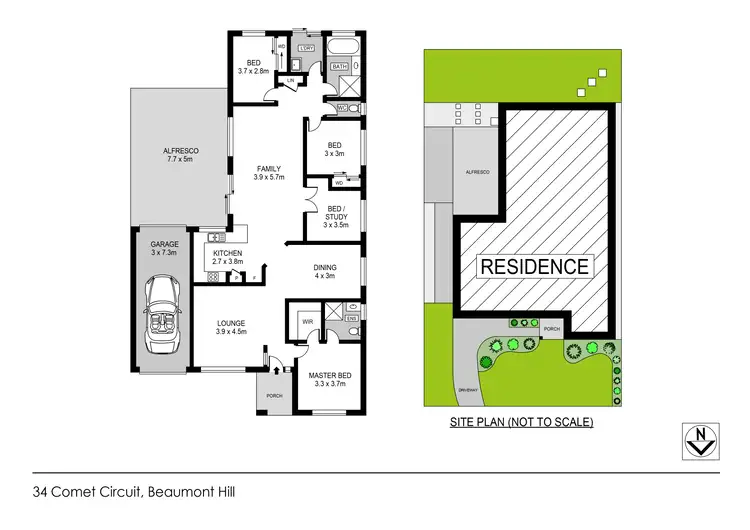 Floorplan of Homely house listing, 34 Comet Circuit, Beaumont Hills NSW 2155