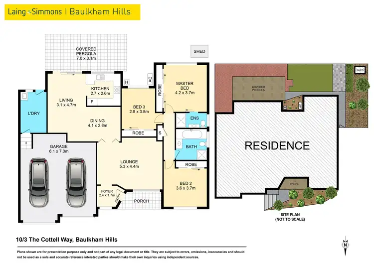 Floorplan of Homely townhouse listing, 10/3 The Cottell Way, Baulkham Hills NSW 2153
