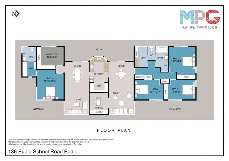 Floorplan of Homely rural property listing, 136 Eudlo School Road, Eudlo QLD 4554