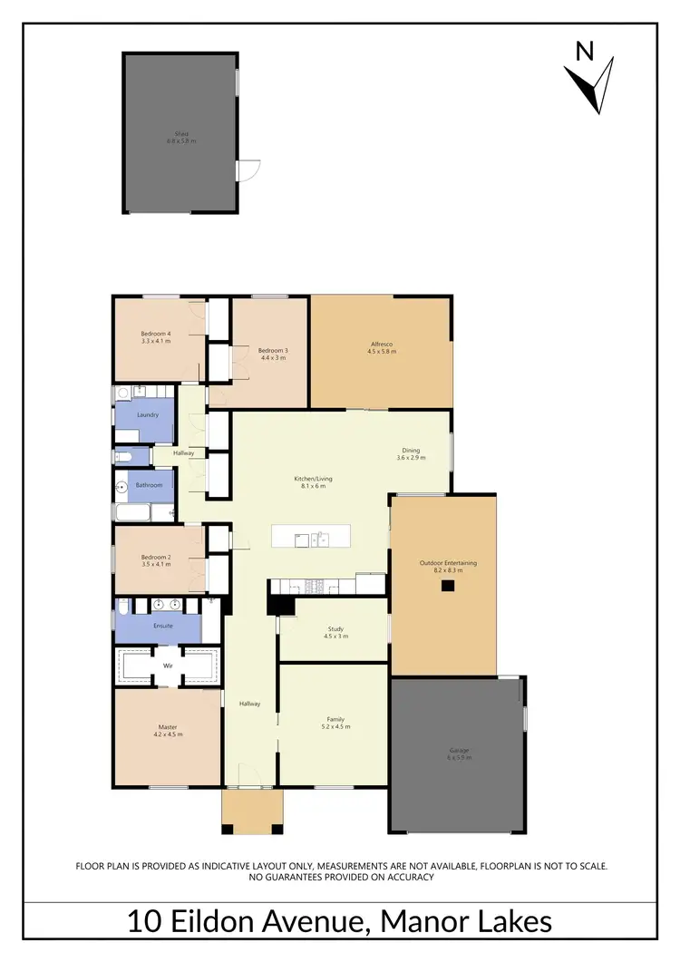 Floorplan of Homely house listing, 10 Eildon Avenue, Manor Lakes VIC 3024
