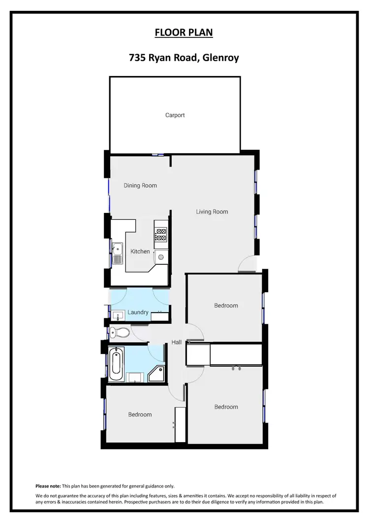 Floorplan of Homely house listing, 735 Ryan Road, Glenroy NSW 2640