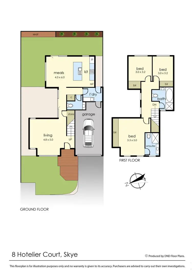 Floorplan of Homely townhouse listing, 8 Hotelier Court, Skye VIC 3977