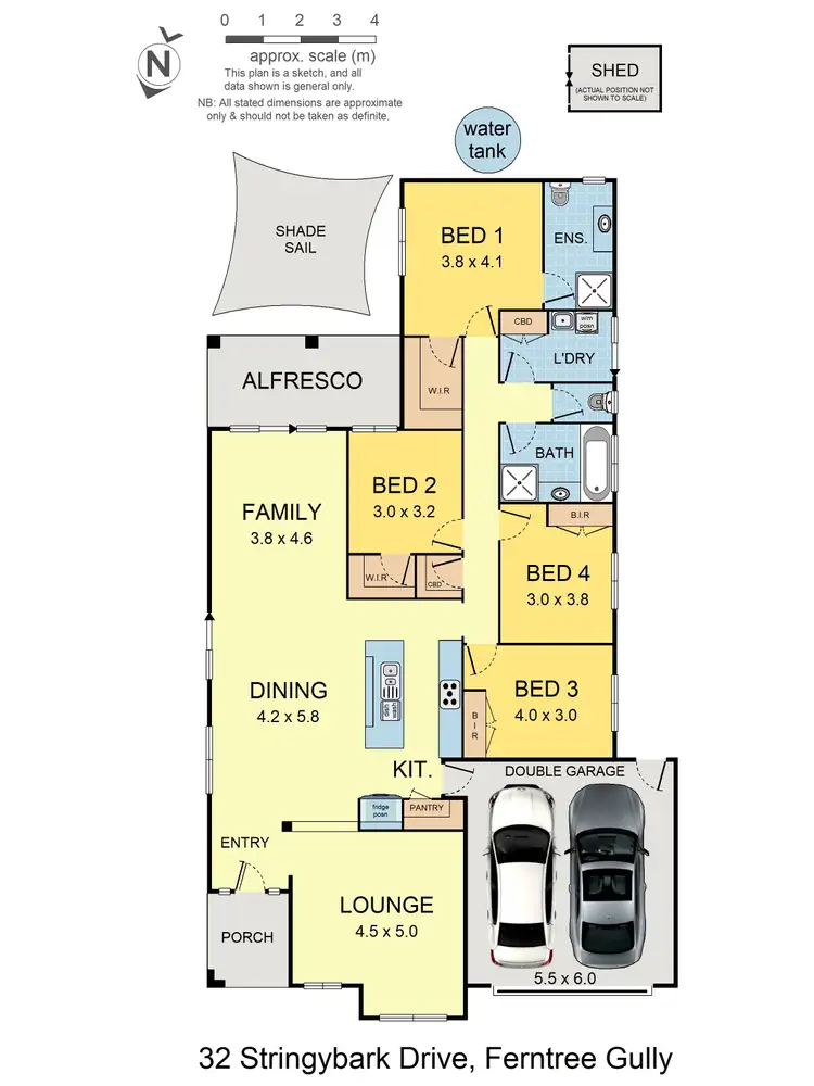 Floorplan of Homely house listing, 32 Stringybark Drive, Ferntree Gully VIC 3156