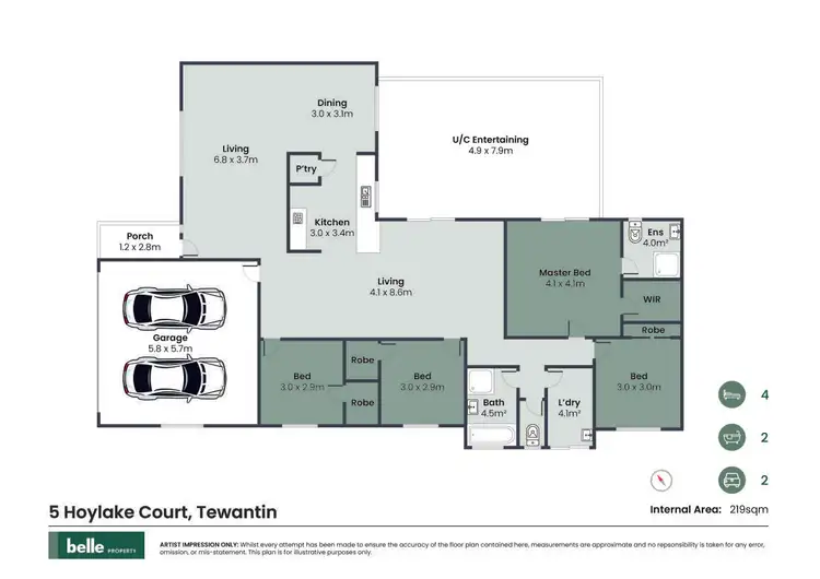 Floorplan of Homely house listing, 5 Hoylake Court, Tewantin QLD 4565