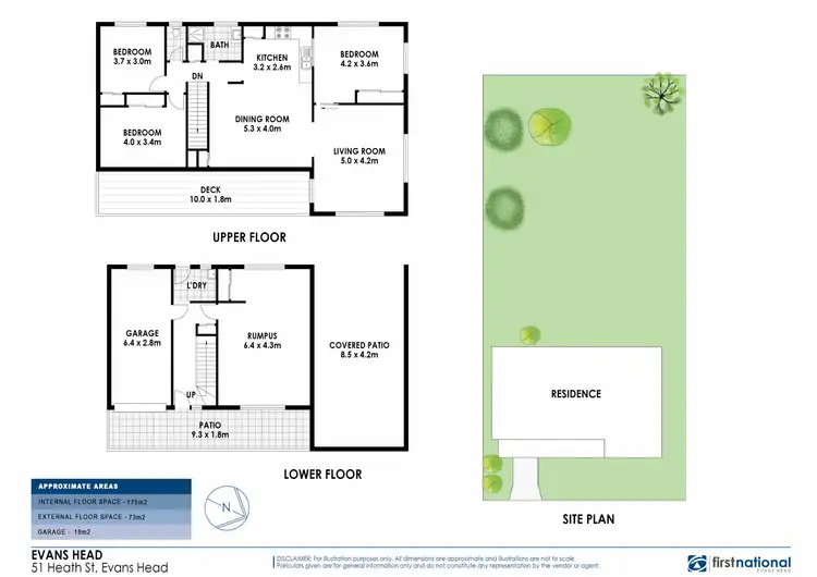 Floorplan of Homely house listing, 51 Heath Street, Evans Head NSW 2473