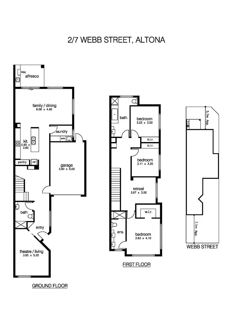 Floorplan of Homely house listing, 2/7 Webb Street, Altona VIC 3018