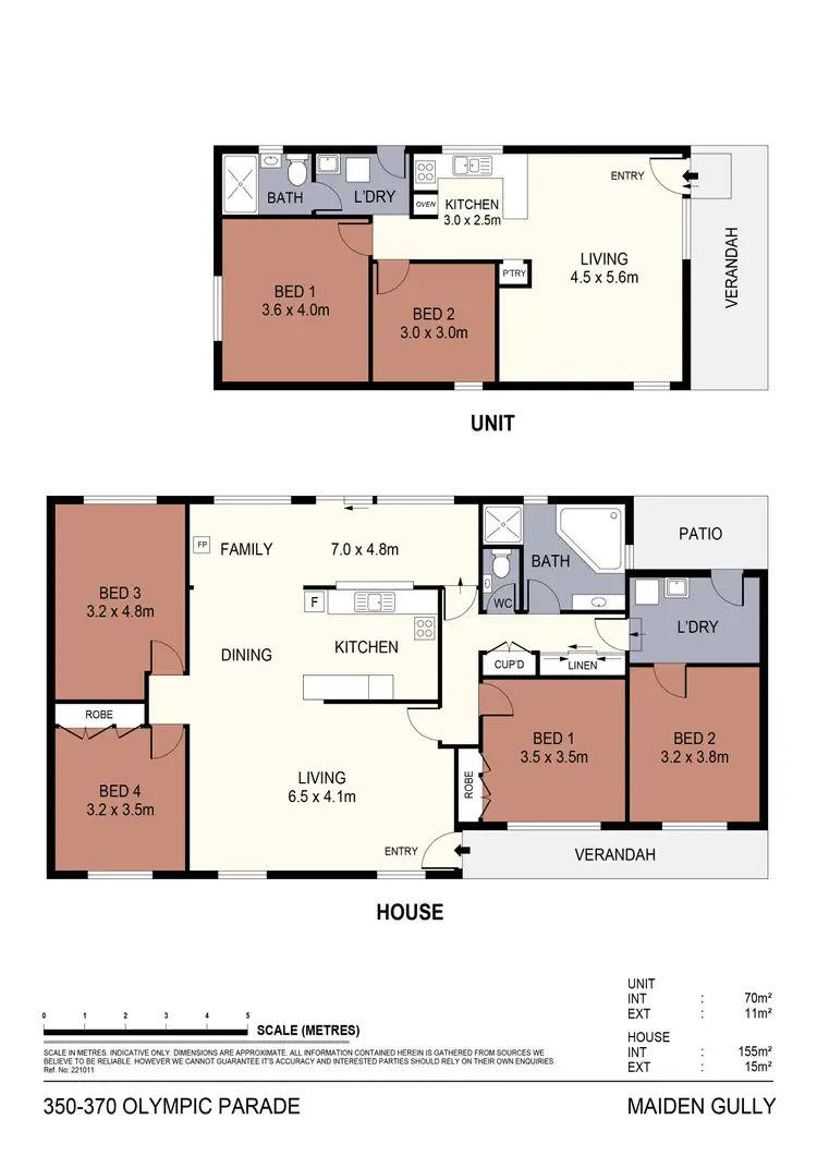 Floorplan of Homely house listing, 350-370 Olympic Parade, Maiden Gully VIC 3551