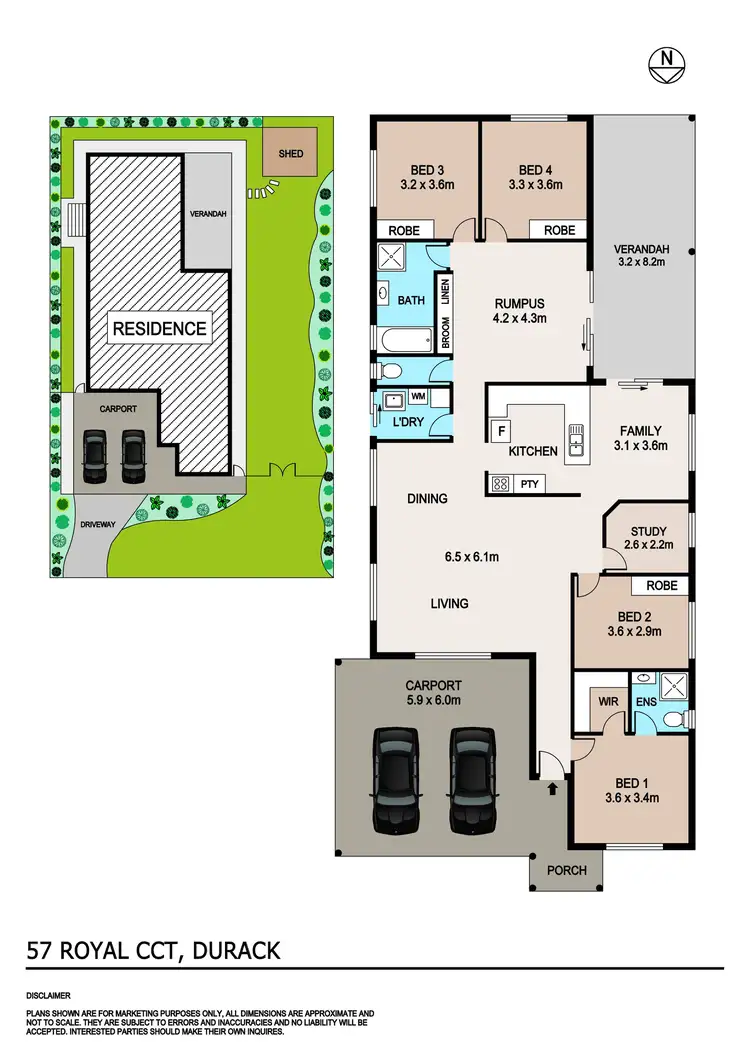 Floorplan of Homely house listing, 57 Royal Circuit, Durack NT 830