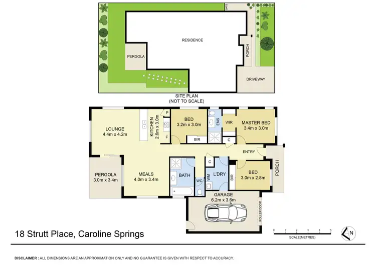 Floorplan of Homely house listing, 18 Strutt Place, Caroline Springs VIC 3023