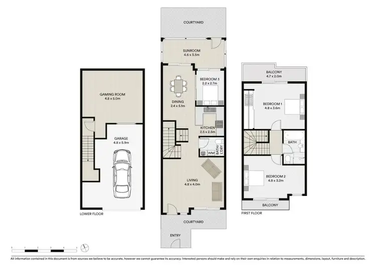 Floorplan of Homely townhouse listing, 9/25 Henry Street, Guildford NSW 2161