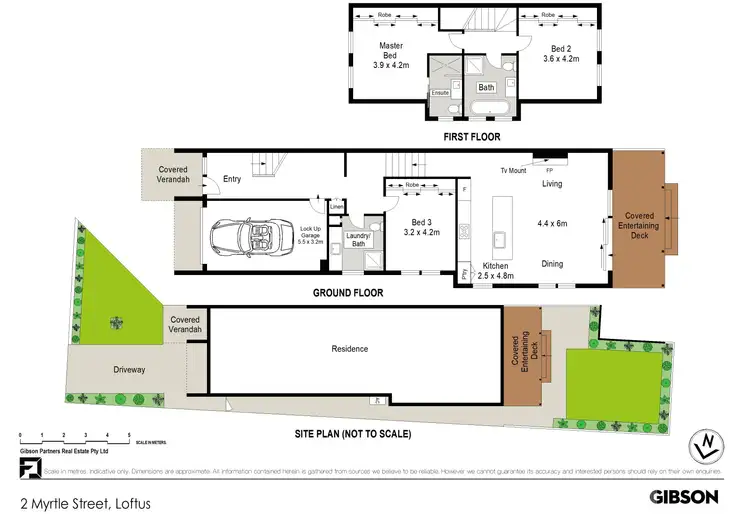 Floorplan of Homely semi-detached listing, 2 Myrtle Street, Loftus NSW 2232